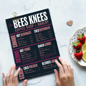 Bees Knees Menu